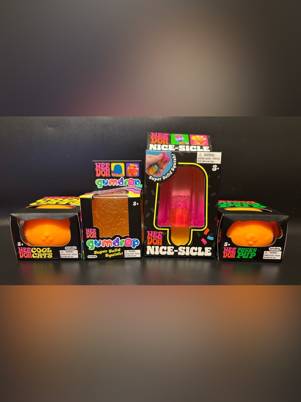 🍊NeeDoh Orange Squishy Toy Bundle -
Set of 4 (Brand New in Boxes)
